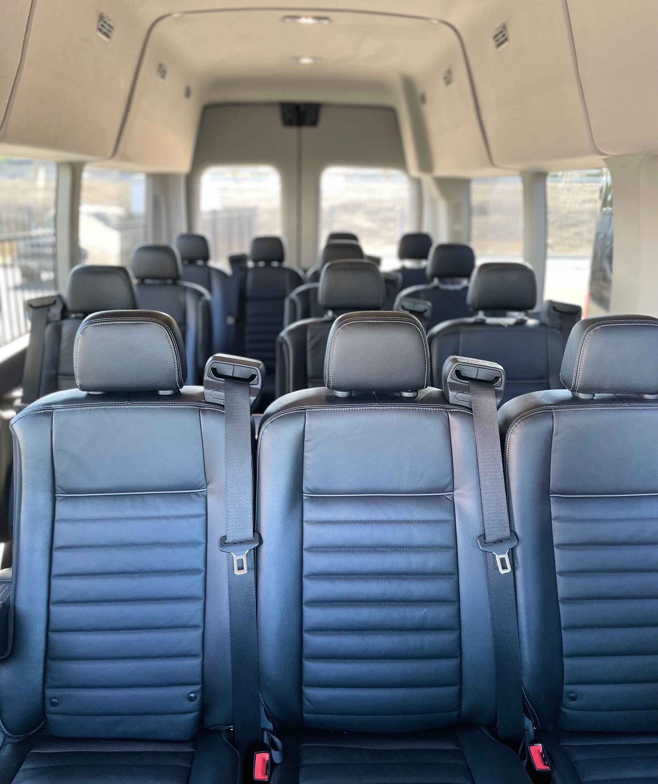 Shuttle-Van-Interior Airport Shuttles Antioch